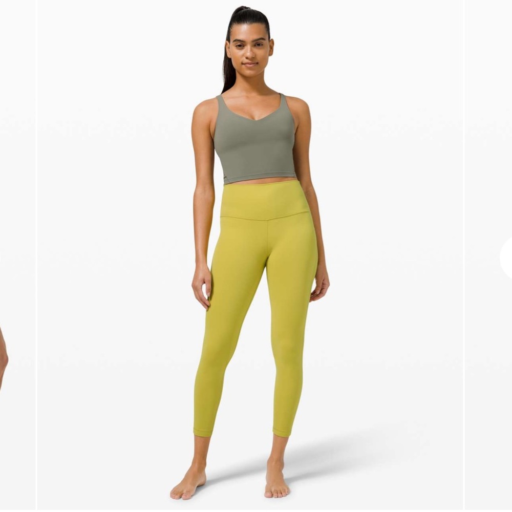 Lululemon align 25” leggings in yellow pear